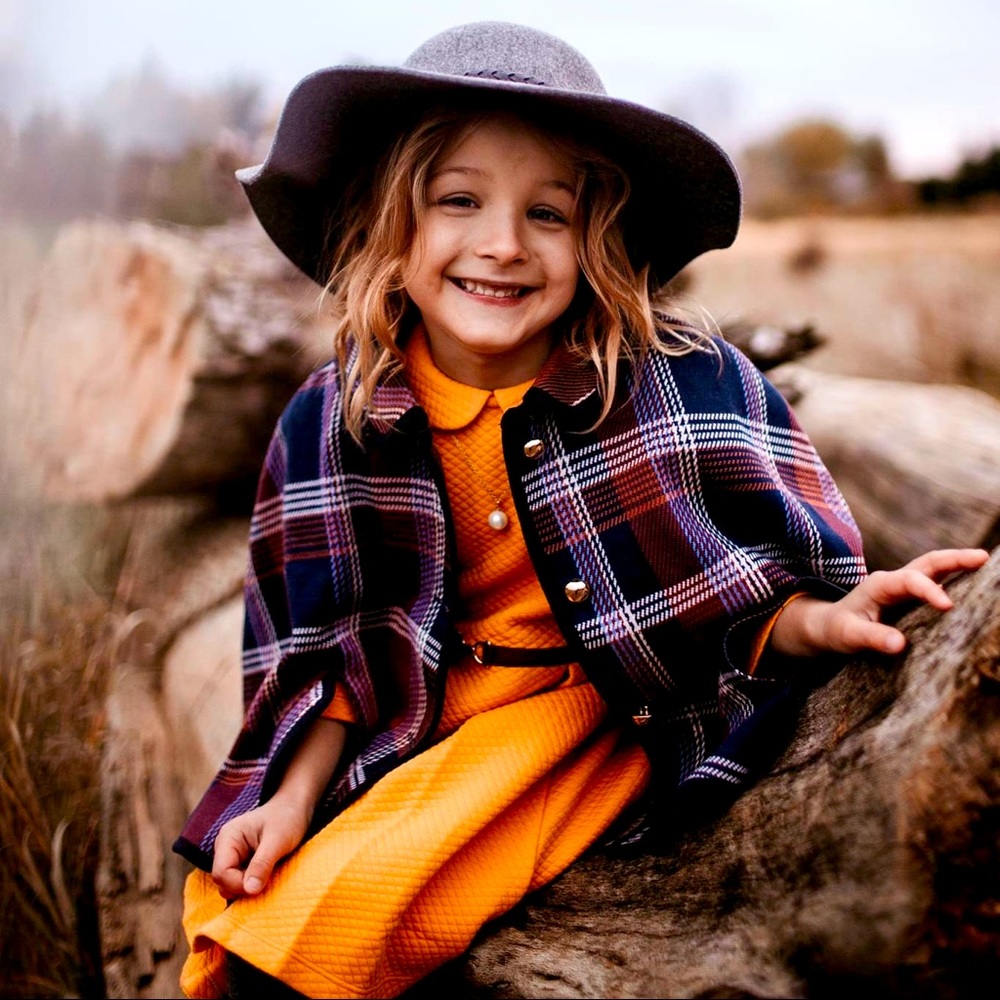 Plaid Cape